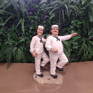 Figurine Laurel et Hardy Marins