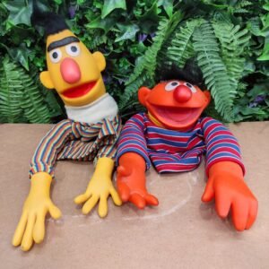 Lot de marionnettes vintage Bert et Ernest