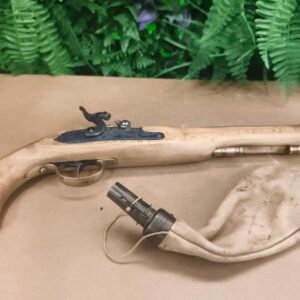 Pistolet à percussion Fonctionnel en Bois et Métal – Réplique Historique Style XVIIIᵉ Siècle Jukar
