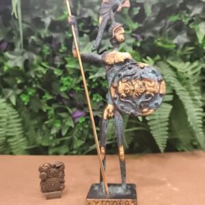 Statuette grecque en bronze patiné –